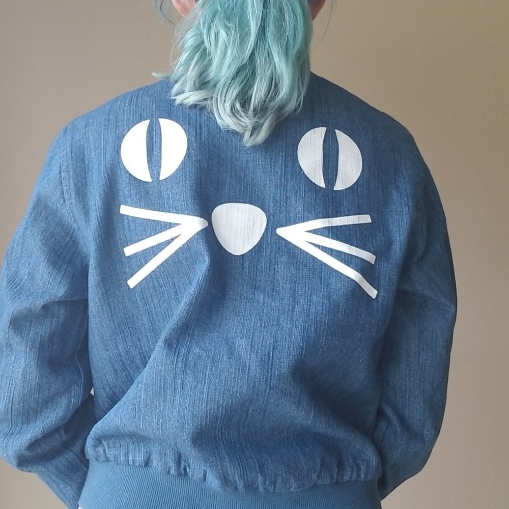 Modcloth Denim cat jacket
